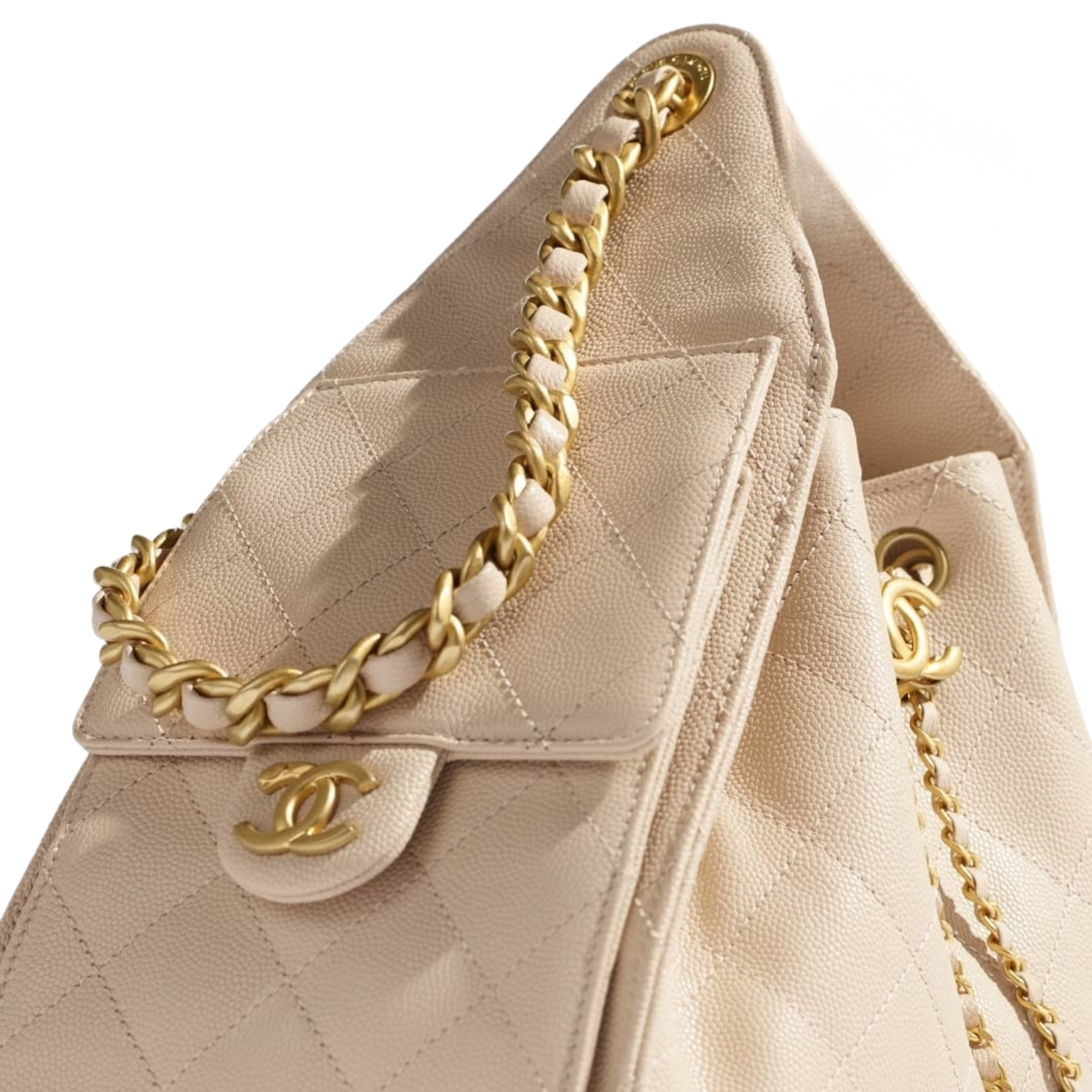 Chanel 25 Small Shoulder Bag 10.2in/ 26cm Beige Gold Hardware For Women AS5293 B20304 NAGEK