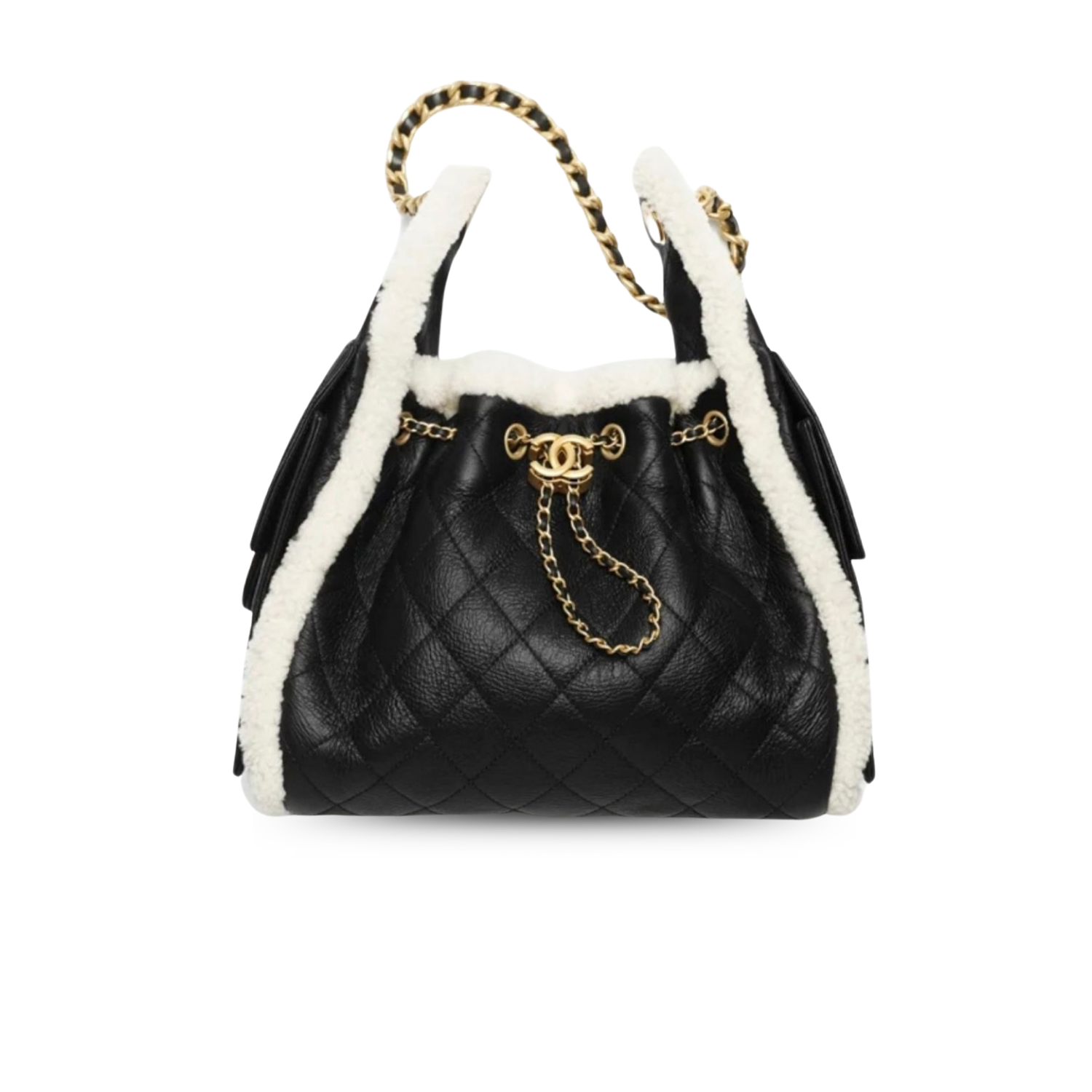 Chanel 25 Small Shoulder Bag 10.2in/ 26cm Black Gold Hardware For Women AS5293 B22309 U4139