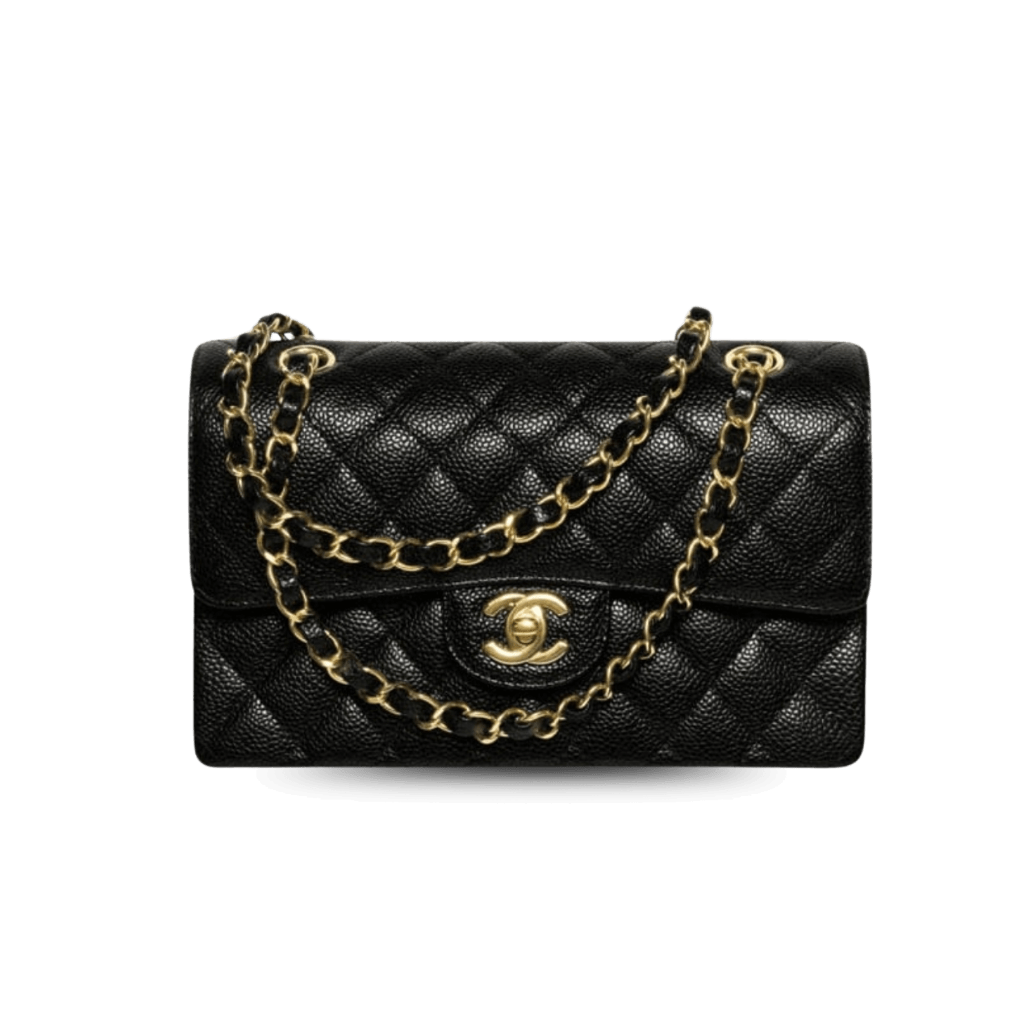Chanel Classic Small Crossbody Bag 9.1in/ 23cm Black Gold Hardware For Women A01113 Y01864 C3906