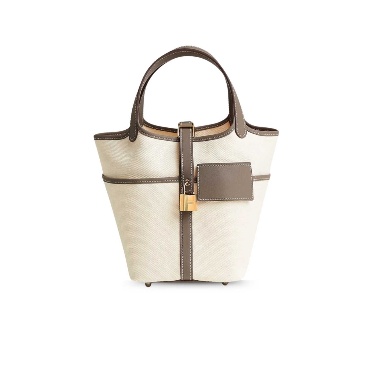 Hermes Picotin Lock 18 Pocket Top Handle Bag 7.1in/ 18cm Etoupe Gold Hardware For Women H083189CCAX