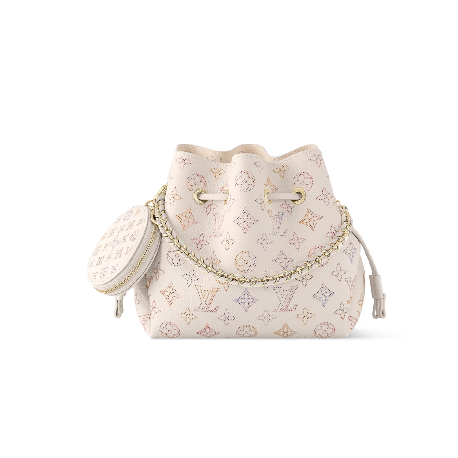 Louis Vuitton Bella Mahina Crossbody Bag 7.5in/ 17cm Dream Cream Gold Hardware For Women M15114