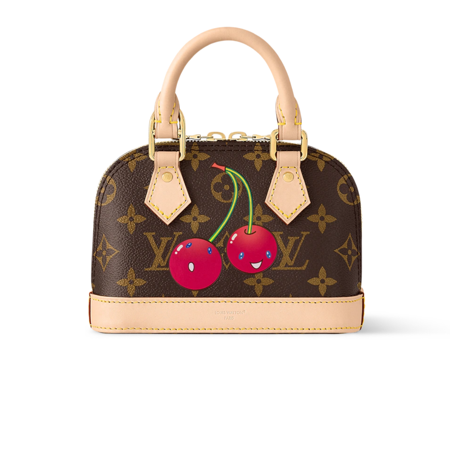 Louis Vuitton LV x TM Nano Alma Top Handle Bag 7.1in/ 18cm Monogram Gold Hardware For Women M13416