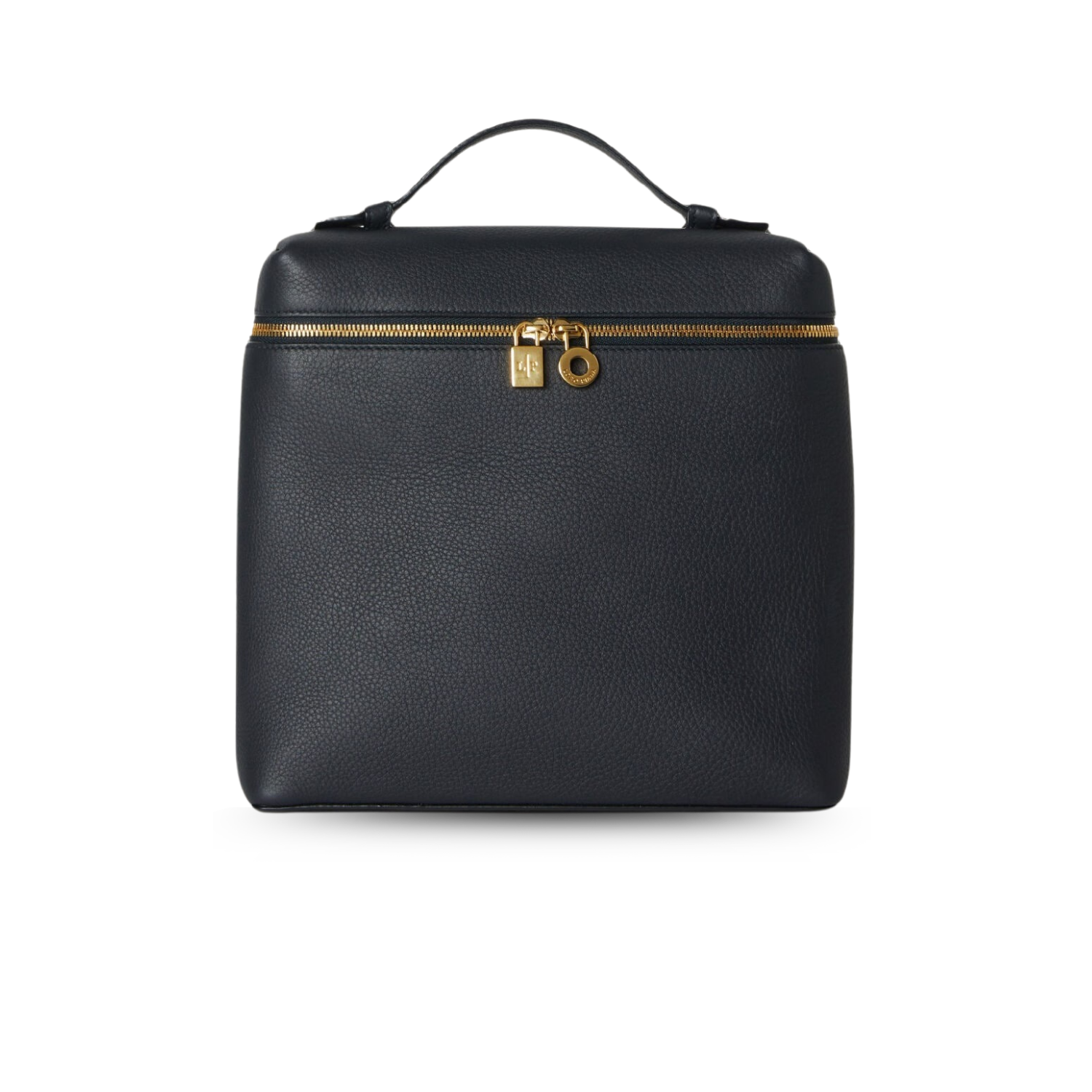 Loro Piana Extra Pocket Backpack 9.1in/ 23cm Black Gold Hardware For Women FAN4041 8000