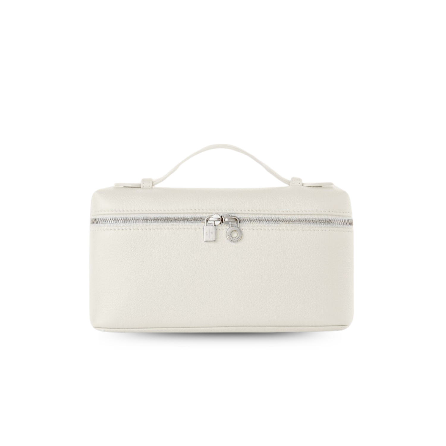 Loro Piana Extra Pocket L19 Top Handle Bag 7.5in/ 19cm Whisper White Silver Hardware For Women FAN4045 1615