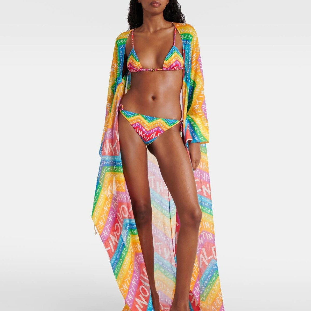 Valentino Chevron Lycra 24 Bikini Multicolor For Women