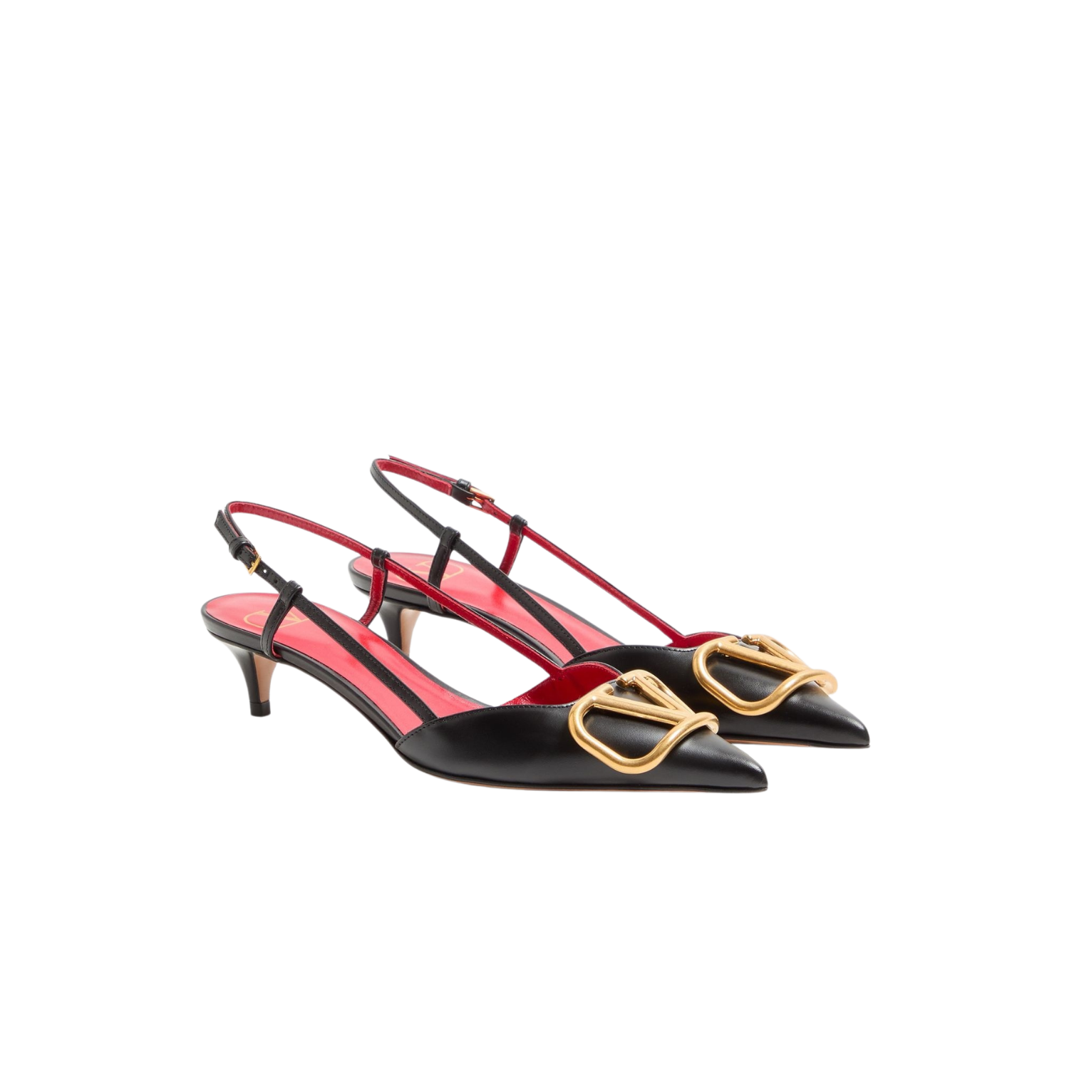Valentino Garavani VLogo Signature Slingback Pumps 40mm Coral For Women 8W2S0Q70DSH_0NO